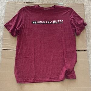 Under Armour Maroon Crested Butte Graphic Short Sleeve Tee